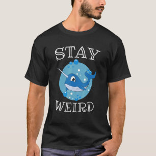 T-shirt Narwhal Unicorn Restez Bizarre Enfants Garçon Fill