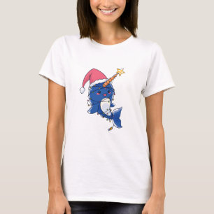 T-shirt Narwhale de Noël