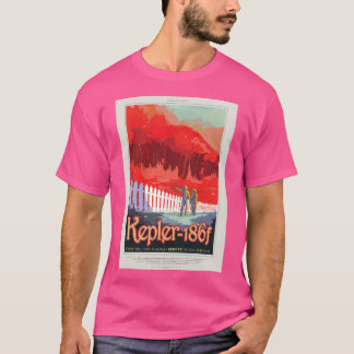 T-shirt Nasa Jpl Exoplanet Travel Bureau Kepler-186F (8K R