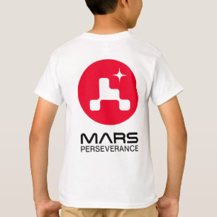 T-shirt NASA Mars Perseverance Rover Rocket White Kids’