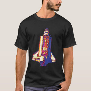 T-shirt NASA Space Shuttle Discovery vu de Mir Pop Art
