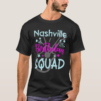 T-shirt Nashville Équipe d'anniversaire Lover guitare Nash