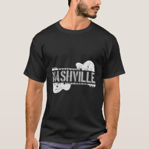 T-shirt Nashville Guitare Tennessee Country Music City Gui