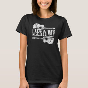 T-shirt Nashville Tennessee Country Music Retro Guitare Pl