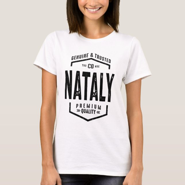 T-shirt Natalal Nom personnalisé Cadeau Anniversaire (Devant)