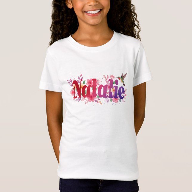 T-Shirt Natalie - Personalised Shirt  - For Kids (Devant)