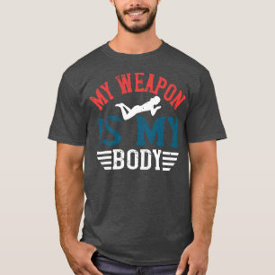 T-shirt Natation Mon arme est mon corps
