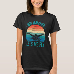 T-shirt Natation Permet À Mon Volet De Nager Équipe Femmes