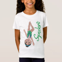 Natation synchronisée Green Synchro Swimmer Girl