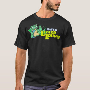 T-shirt Nates Lizard Lounge L'Autocollant Logo De Répétiti