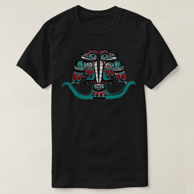 T-shirt Natif Haida Tlingit du Nord-Ouest du Pacifique (Design devant)