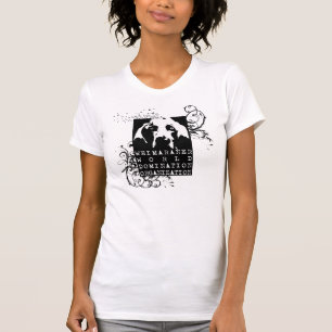 T-shirt Nation de Weimaraner : Pièce en t de logo de WWDO