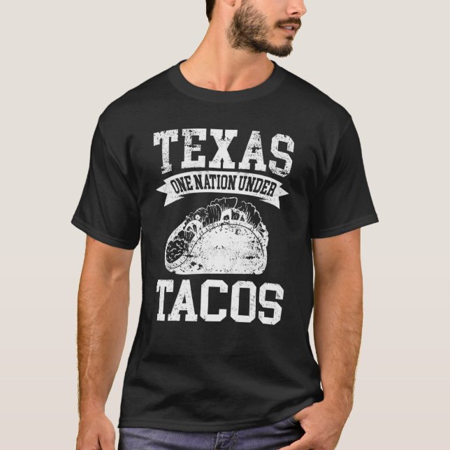 T-shirt Nation Drôle Sous Tacos - Texas Taco (Devant)