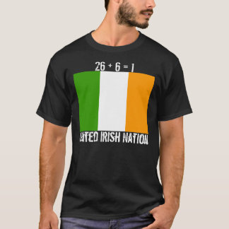 T-shirt Nation irlandaise tricolore et unie