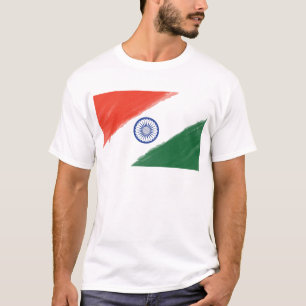 T-shirt Nation nationale de pays de l'Inde de drapeau