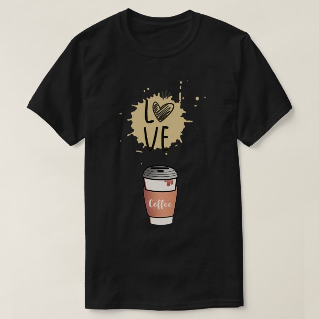 T-shirt National Barista Day Love Coffee (Design devant)