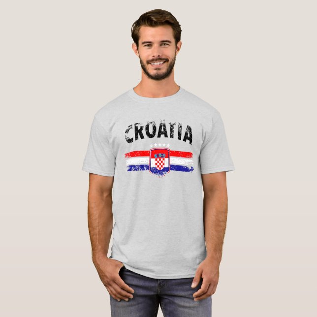 T-shirt National - Chemise T Croatie (Devant entier)