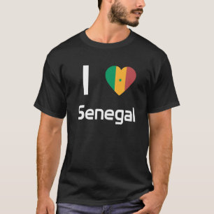 T-shirt National Flag of Senegal souvenir for men women