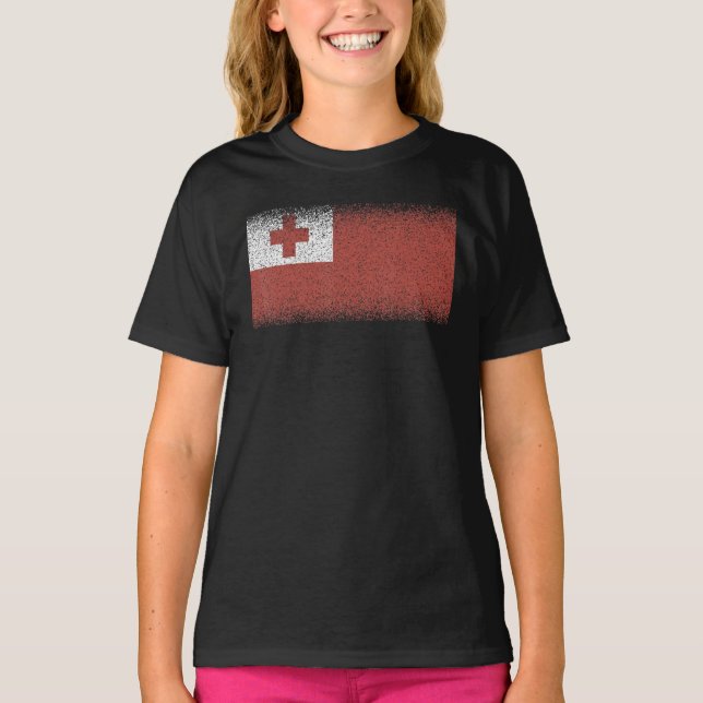 T-shirt National Flag of Tonga souvenir  for men women 1 (Devant)