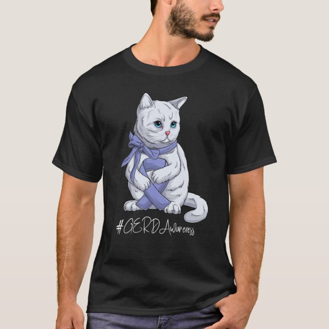T-shirt National GERD Awareness Month Periwinkle Ribbon Cu (Devant)