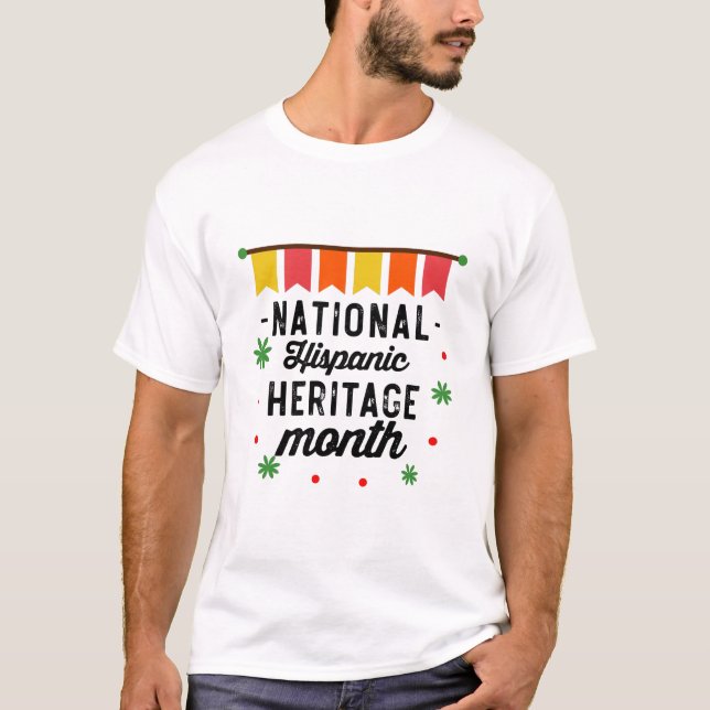 T-shirt National Hispanique Mois du patrimoine Funny Cadea (Devant)