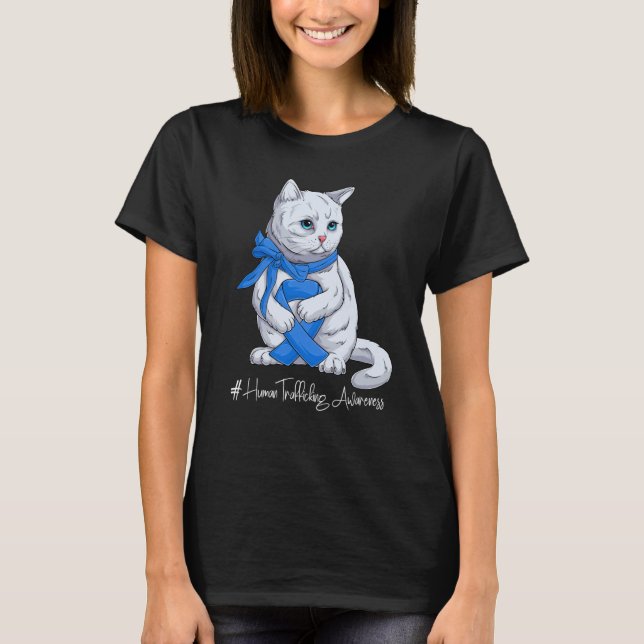 T-shirt National Human Trafficking Awareness Month Blue Ri (Devant)