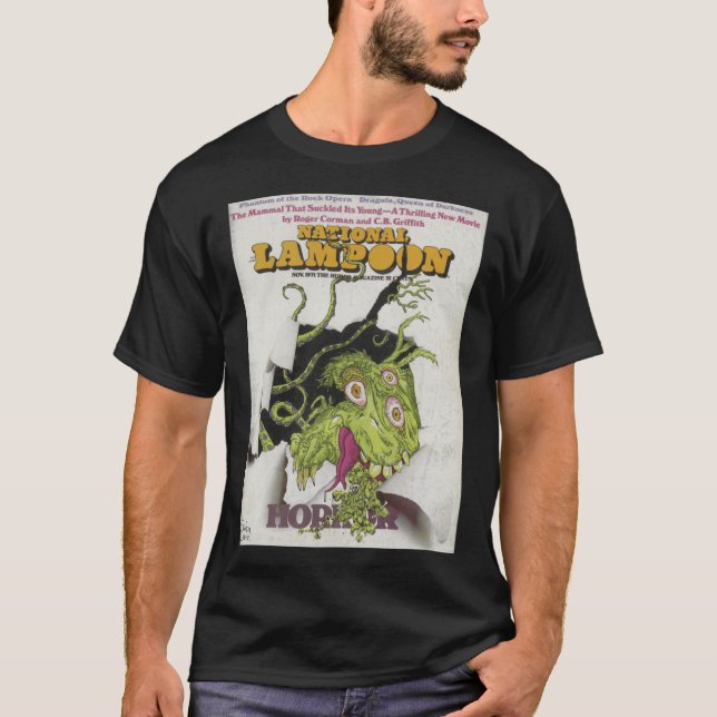 T-shirt National Lampoon Horror Cover funny (Devant)