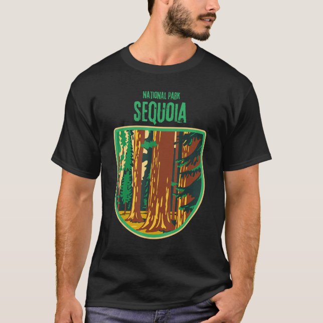 T-shirt National Park Sequoia California (Devant)