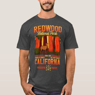 T-shirt National Park Tee California Bear Redwood National