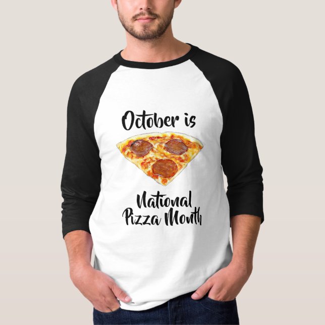 T-shirt National Pizza Month Funny Food Observations (Devant)