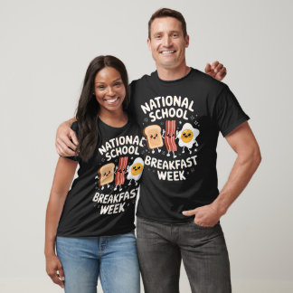 T-shirt National School Breakfast Week Petit Déjeuner Love