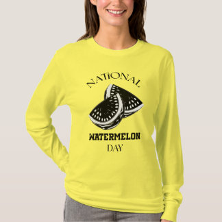 T-shirt National Watermelon Day Sign