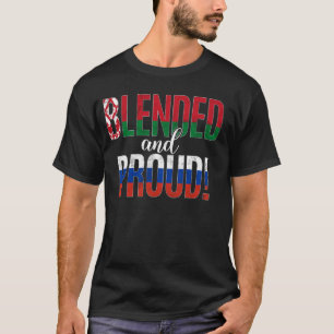 T-shirt Nationalité Fier Et Flime Moitié Biélorusse