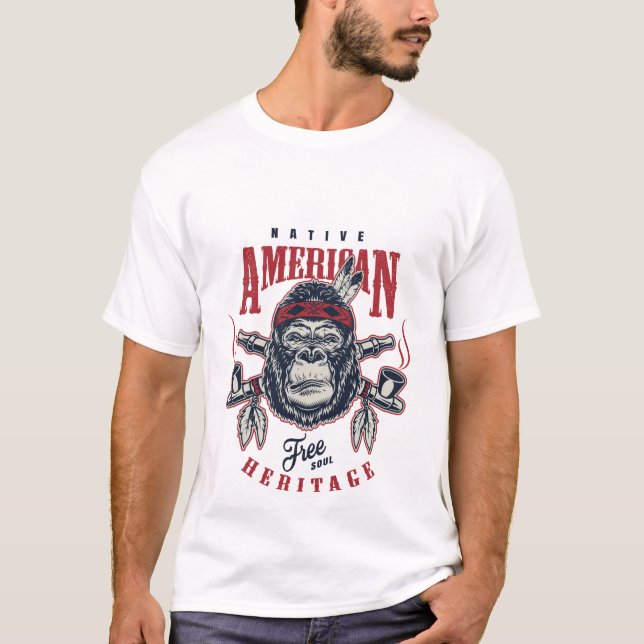 T-shirt native american (Devant)