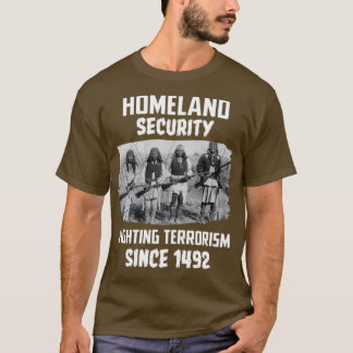 T-shirt Native American Home sécurité lutte contre le terr