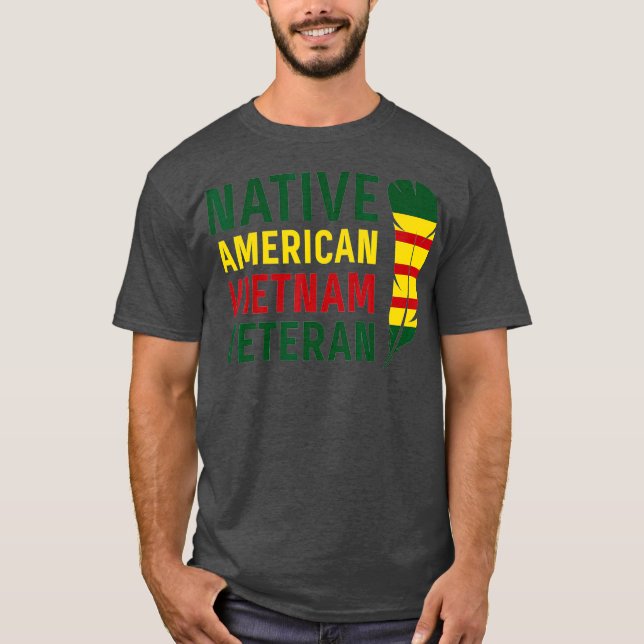 T-shirt Native American Vietnam Veteran (Devant)