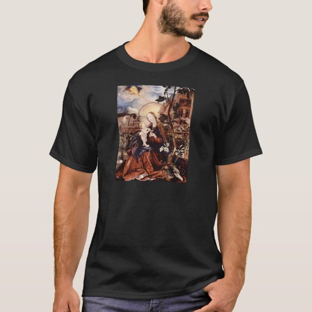 T-SHIRT NATIVITÉ AVEC DES LILLES BLANCHES - MAGIE DE NOËL (Devant)