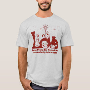 T-shirt Nativité de Noël de la famille chrétienne perso