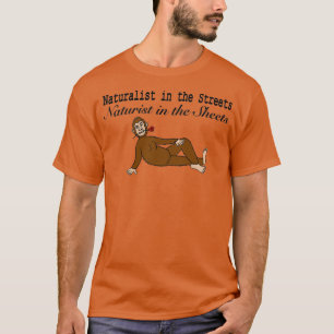 T-shirt Naturaliste dans les rues Naturiste dans les feuil