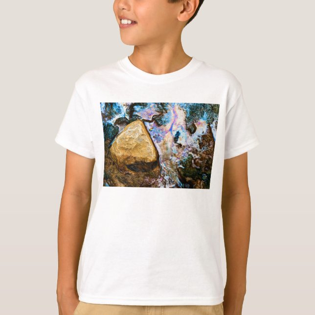 T-shirt nature abstraite eau morte (Devant)