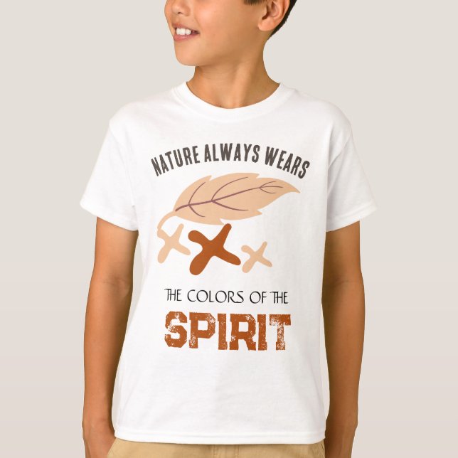 T-shirt "Nature Always Wears" Leaf  (Devant)