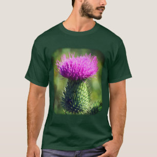 T-shirt Nature de la fleur de chardon pourpre