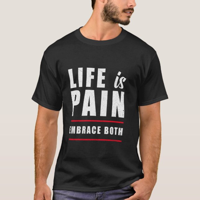 T-shirt Nature de la vie. Motivationnel. Strong. Fitness D (Devant)