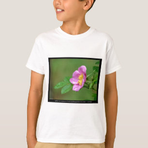 T-shirt Nature De L'Amour Rose Sauvage Tempête De Printemp