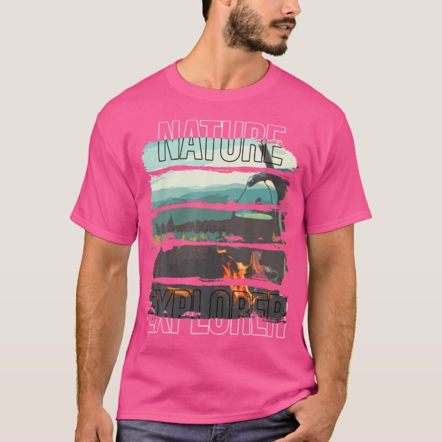 T-shirt Nature Explorer - Camping (Devant)