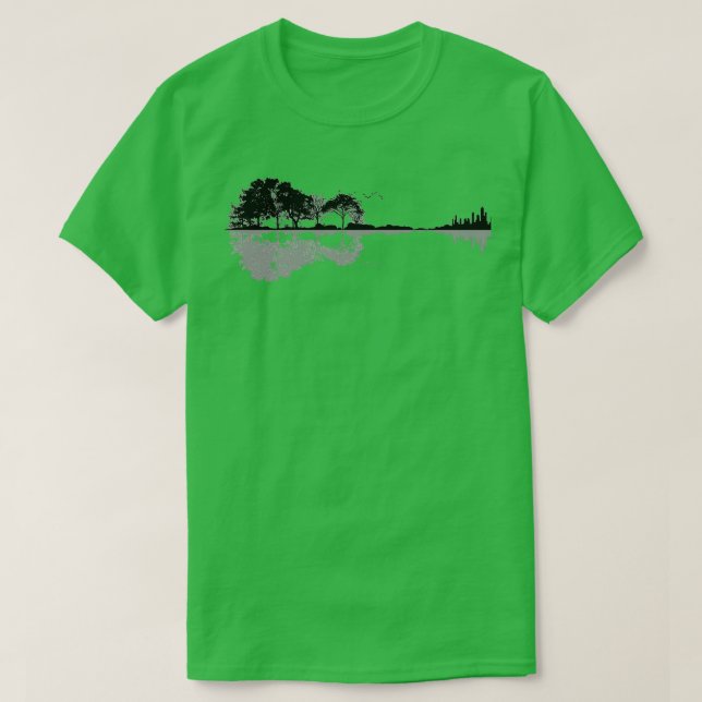 T-shirt Nature Guitare Shadow (Design devant)
