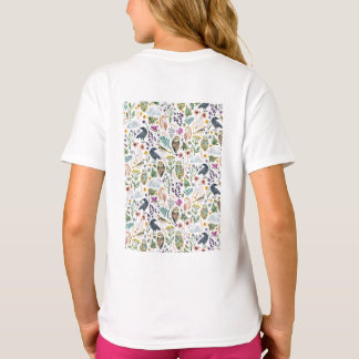 T-shirt Nature-Inspired Botanical Pattern Decorative Throw