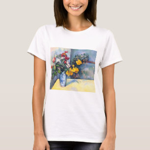 T-shirt Nature morte Fleurs dans un vase de Paul Cezanne