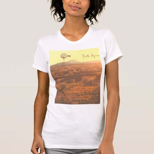 T-shirt Nature Mountain Afrique du Sud ZA Pompe à vent (Devant)