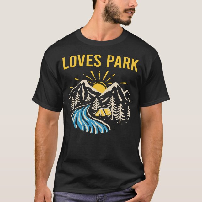 T-shirt Nature Paysage Loves Parc (Devant)